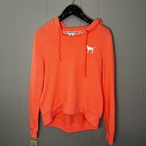 Victoria’s Secret Pink Hoodie, Size Medium, Neon Orange